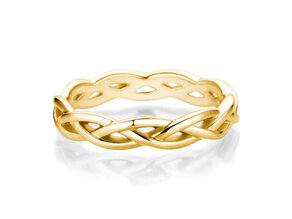 Engagement ring Curve in 14K yellow gold polished