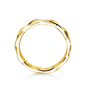 Engagement ring Curve in 14K yellow gold polished