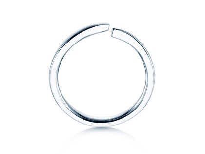 Engagement ring Flow in silver 925/- polished