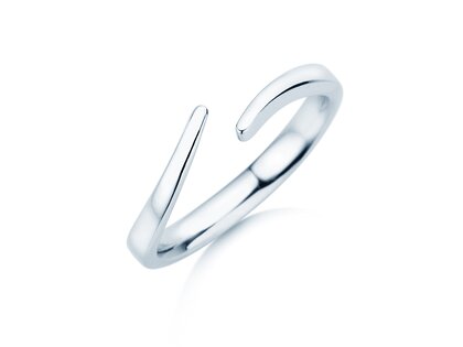 Engagement ring Flow in silver 925/- polished