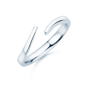Engagement ring Flow in silver 925/- polished