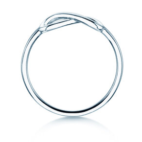 Engagement ring Infinity Air in 14K white gold polished