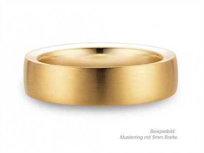 Anillo para hombre Infinity 3mm en 14K oro amarillo mate