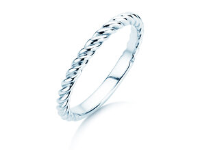 Engagement ring Loop in silver 925/- polished