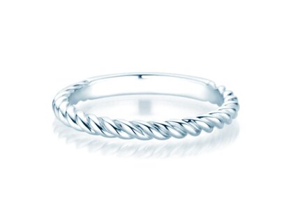Engagement ring Loop in silver 925/- polished