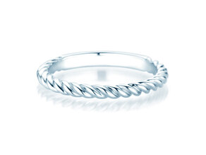 Engagement ring Loop in silver 925/- polished