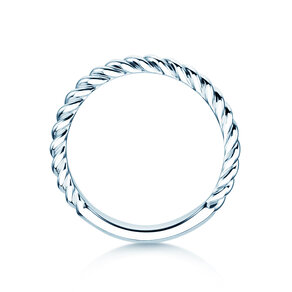 Engagement ring Loop in silver 925/- polished