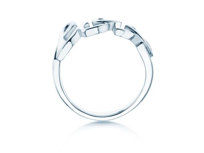 Ring Love Clean in 14K white gold polished
