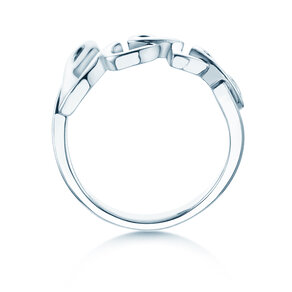 Ring Love Clean in 14K white gold polished