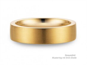 Ring for men Modern 2.5mm in 9K yellow gold matt