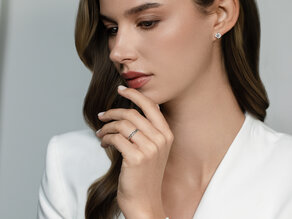 Engagement ring Pony in silver 925/- polished