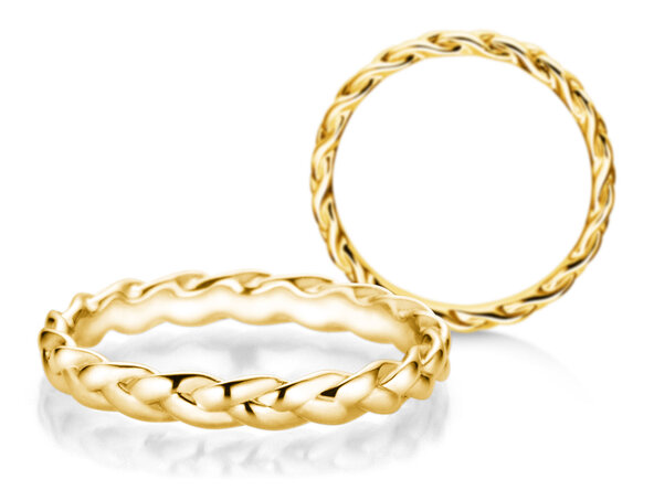 Engagement ring Pony in 14K yellow gold polished