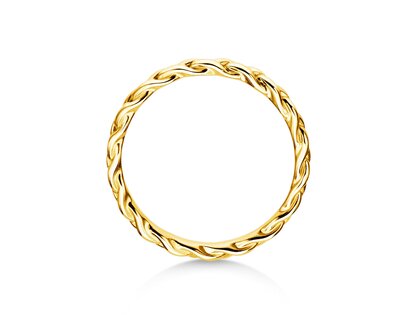Engagement ring Pony in 14K yellow gold polished