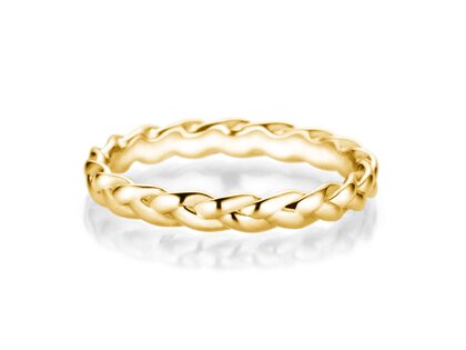 Engagement ring Pony in 14K yellow gold polished