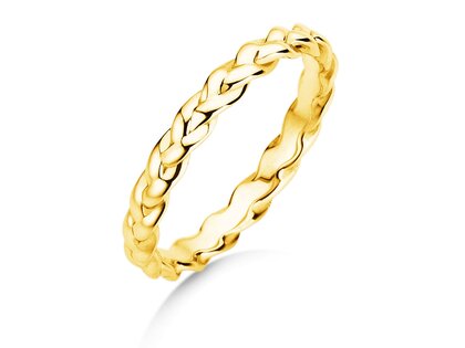 Engagement ring Pony in 14K yellow gold polished