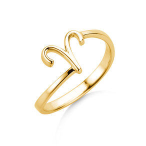 Zodiac ring Aries in 14K yellow gold