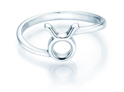 Zodiac ring Taurus in silver 925/-