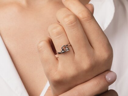 Zodiac ring Libra in silver 925/-