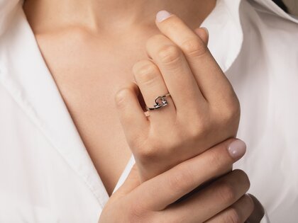 Zodiac ring Libra in silver 925/-