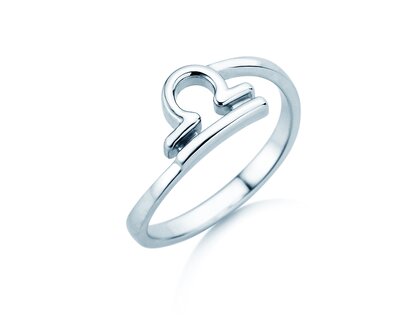 Zodiac ring Libra in silver 925/-