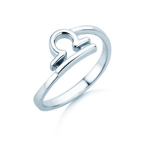 Zodiac ring Libra in silver 925/-