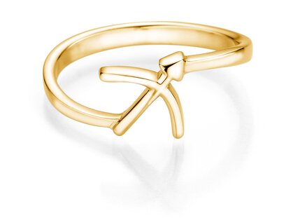 Zodiac ring Sagittarius in 9K yellow gold