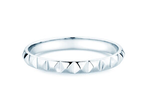 Engagement ring Trinity in 14K white gold polished