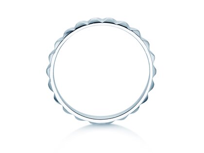 Engagement ring Trinity in 14K white gold polished